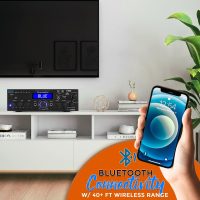 Pyle Wireless Bluetooth Home Stereo Amplifier - Multi-Channel 200 Watt Power Amplifier Home Audio Receiver System w/HDMI, Optical/Phono/Coaxial, FM Radio, USB/SD, AUX, RCA, Mic in - Remote - PDA9HBU - Image 5
