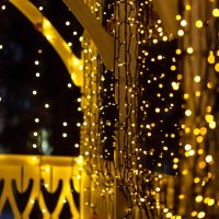2 Pack Solar String Lights for Outside, 72FT 200 LED Solar Christmas Lights Outdoor with 8 Lighting Modes, IP65 Waterproof Solar String Lights Outdoor for Garden Party Tree Decor,Warm White - Image 2