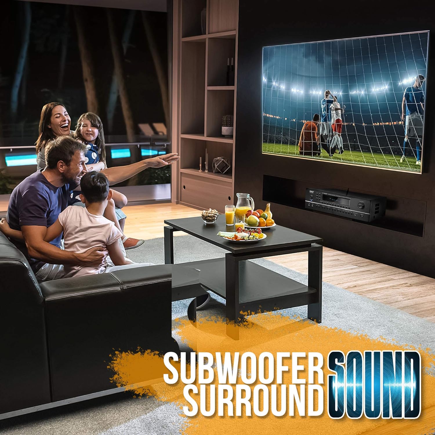 Pyle 7.1-Channel Hi-Fi Bluetooth Stereo Amplifier - 2000 Watt AV Home Theater Speaker Subwoofer Surround Sound Receiver w/Radio, USB, RCA, HDMI, MIC in, Supports 4K UHD TV, 3D, Blu-Ray - PT796BT.5 - Image 3