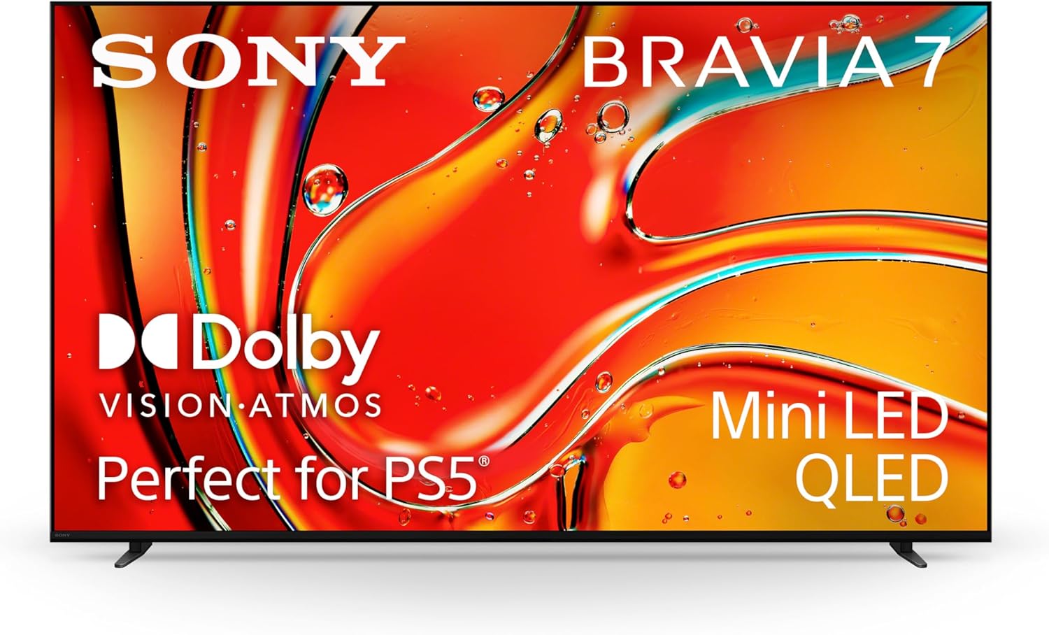Sony 65 Inch Mini LED QLED 4K Ultra HD TV BRAVIA 7 Smart Google TV with Dolby Vision HDR and Exclusive Features for PlayStation®5 (K-65XR70)