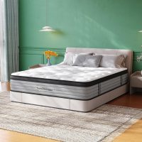 Queen Mattress, 12 Inch Hybrid Matress with Memory Foam & Individual Pocket Springs, Queen Size Mattress in a Box, Medium Firm Feel, Pressure Relief, Edge Support, Motion Isolation - Image 2