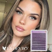 EYDEVRO Wispy Lash Clusters Natural Eyelash Clusters 9-18mm Cluster Eyelash Extensions CD Curvature 192 Pcs Manga Cluster Lashes Individual Lashes DIY Lash Extensions - Image 5