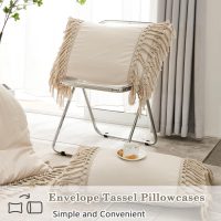 Andency Comforter Queen Size Set Beige, 3 Pieces Tassel Boho Lightweight Winter Bedding Comforters & Sets, All Season Bed Set (90x90In Comforter & 2 Pillowcases) - Image 7