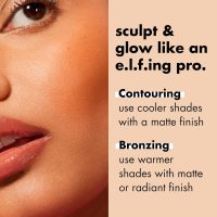 e.l.f. Primer-infused Bronzer, Long-Wear, Matte, Bold, Lightweight, Blends Easily, Contours Cheeks, Forever Sun Kissed, All-Day Wear, 0.35 Oz - Image 5