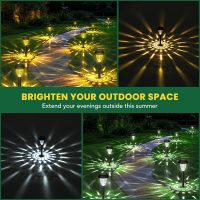 GIGALUMI 12 Pack Solar Light Outdoor Waterproof, Cool White Pathway Lights Solar Powered, Landscape Lighting, Garden Lights for Decor, Patio, Garden, Yard, Pathways, Walkway - Image 2