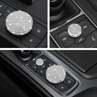 TOMALL Bling Center Console Multimedia Knob Button Cover Compatible with Cadillac CT5 CT6 XT4 XT5 XT6 Crystal Media Button Cover Trim Bling Interior Modification Trims for Car Accessories - Image 7