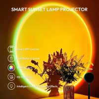 Sunset Lamp Projector with APP Control - 21 Color Changing LED Sunset Light, 180° Adjustable for Photography, Bedroom Decor, Party, Wedding, Mood Lighting - Image 8