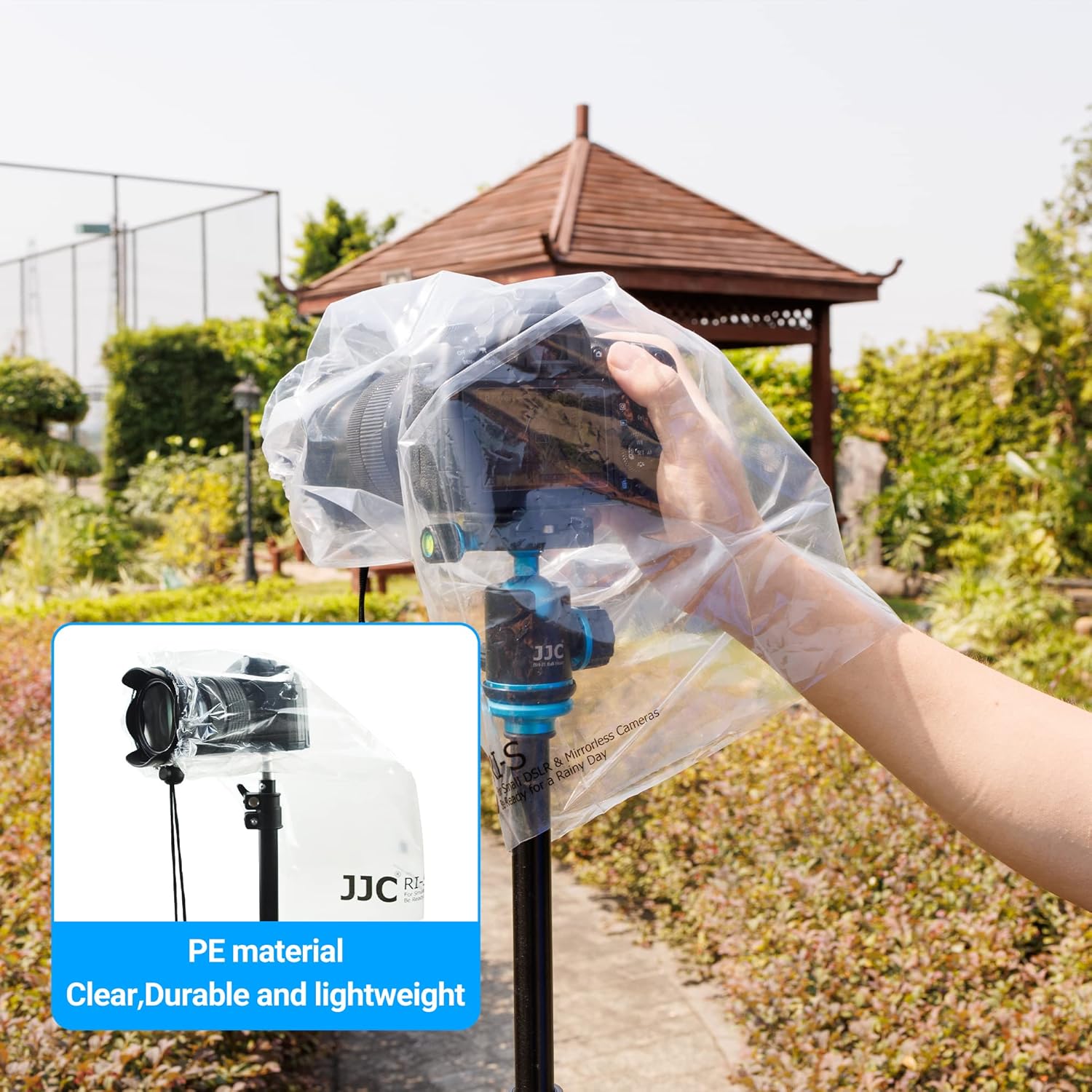 2 Pack Camera Rain Cover Clear Sleeve Protector for Sony A7R V A7 IV A7S III II A6700 A6600 A6500 A6400 A6300 A6100 A6000 A7C Nikon Z8 Z5 Z50 Z30 Z7 Z6 II D780 D7500 D5600 D3500 P1000 - Image 8