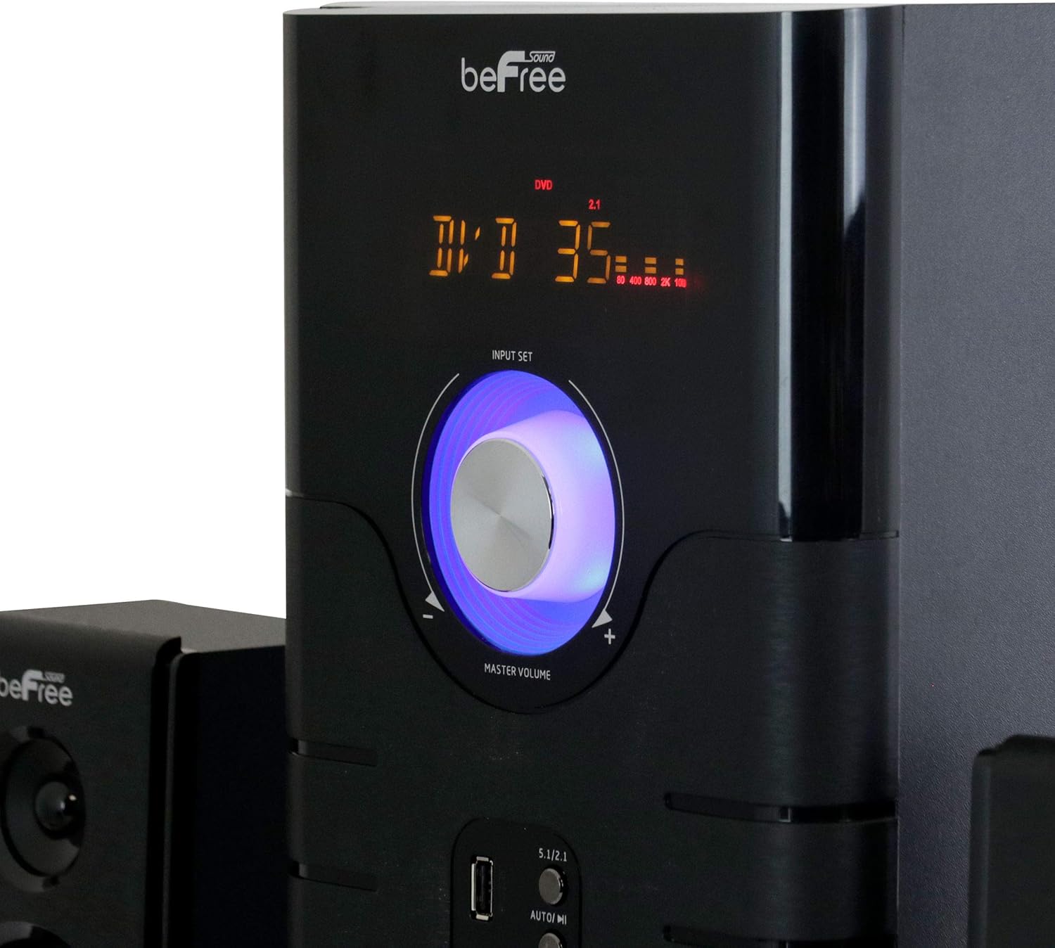 beFree Sound 5.1 Channel Bluetooth Surround Sound Speaker System in Blue - Image 3