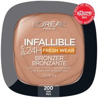 L'Oreal Paris Infallible Up to 24H Fresh Wear Soft Matte Longwear Bronzer. Waterproof, heatproof, transfer, humidity and sweatproof, Fair, 0.31 oz - Image 3