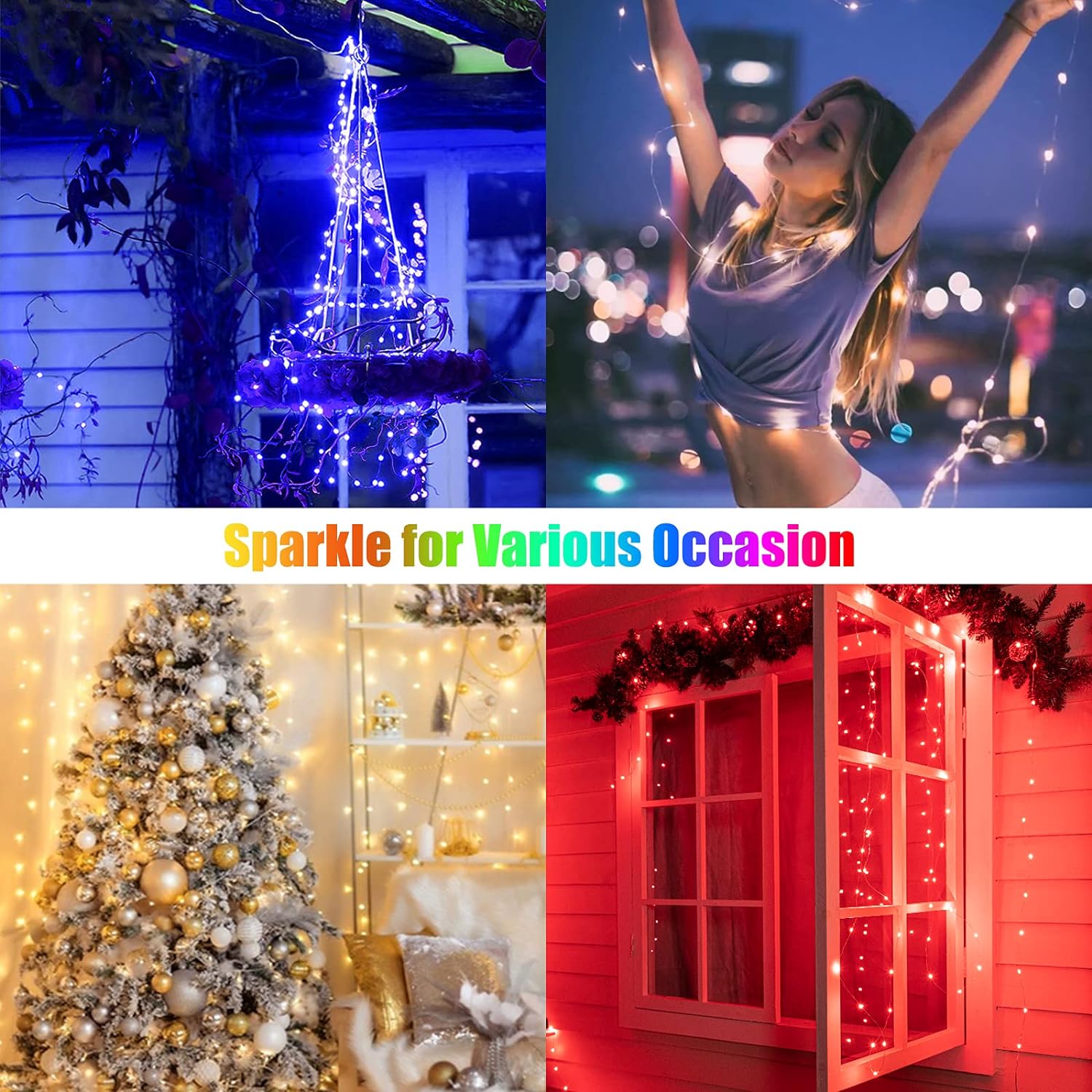 Minetom Fairy Lights Color Changing - 33FT 100 LED String Lights with Remote,11 Modes, USB Fairy Lights Indoor, Twinkle Christmas Fairy Light for Bedroom Indoor Classroom - Image 7