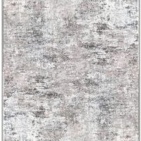 Modern Abstract Runner Rug 2x6, Beige Grey Washable Kitchen Runner Non-Slip Soft Hallway Rug Runner Thin Print Faux Wool Carpet for Entryway Bedroom Laundry Room Indoor Home Decor - Image 9