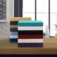 Elegant Comfort Best, Softest, Coziest 6-Piece Sheet Sets! - 1500 Premier Hotel Quality Luxurious Wrinkle Resistant 6-Piece Damask Stripe Bed Sheet Set, Queen Black - Image 6
