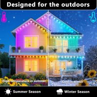 300FT Permanent Outdoor RGB Lights, IP67 Waterproof Smart Eave Lighting, with App/Remote Control Eaves Light, DIY LED Scenes Modes for House Roof Decor,Christmas,Party,All Holiday and Daily. - Image 3