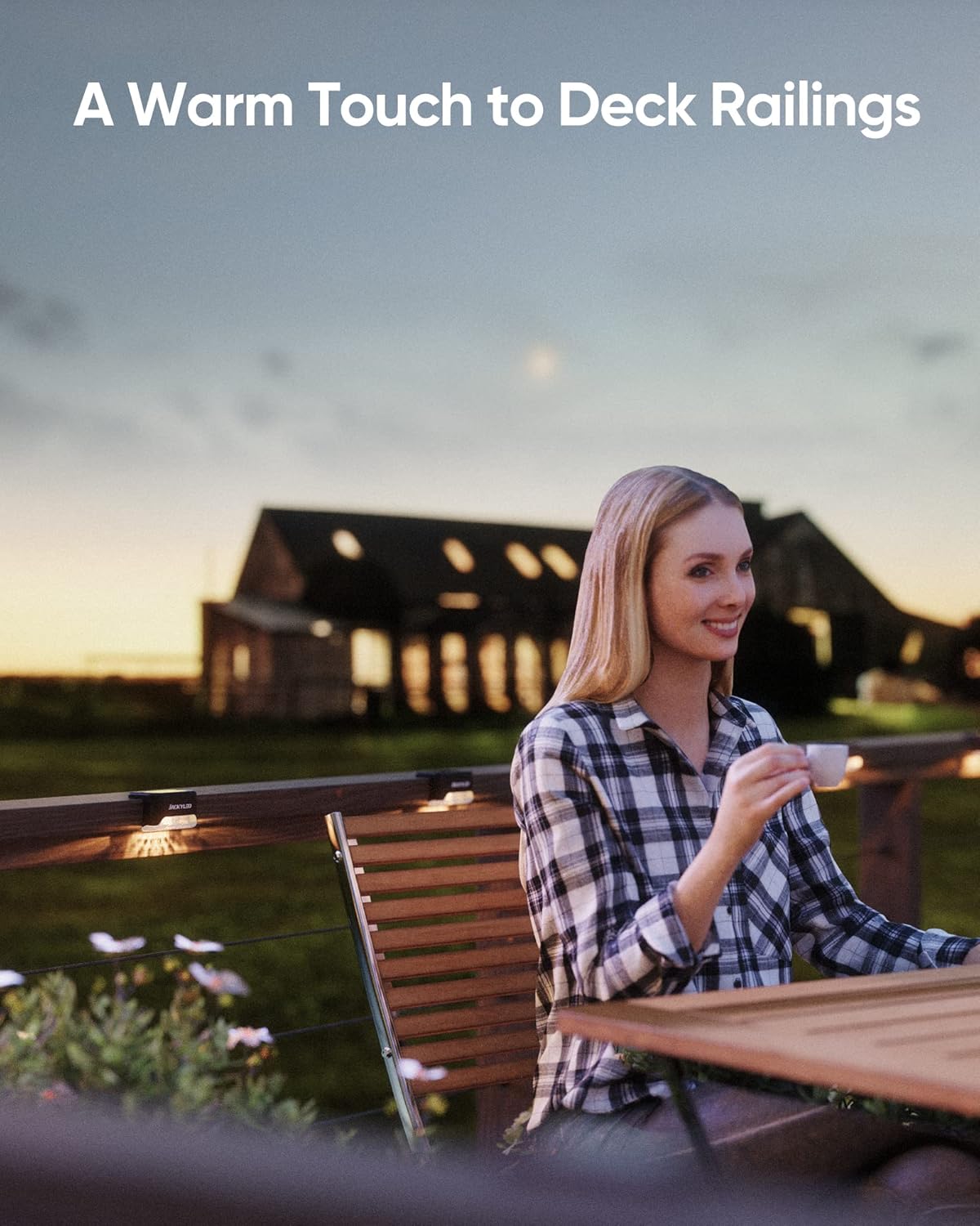 JACKYLED 16 Pack, Step Lights Waterproof LED Solar Power Outdoor Fence Light for Deck Stair Railing, Outside Lighting for Wall Garden Backyard Patio Balcony Decor - Image 5