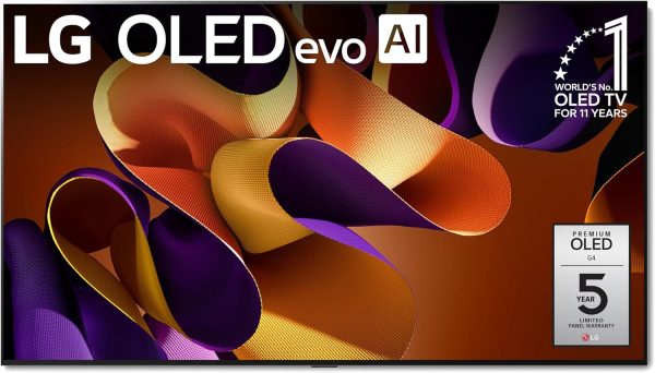 LG 97-Inch Class OLED evo G4 Series Smart TV 4K Processor Flat Screen with Magic Remote AI-Powered with Alexa Built-in (OLED97G4WUA, 2024)