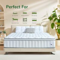 Full Size Mattress, 12 Inch Full Mattress in a Box, Cooling Memory Foam and Individual Pocket Springs for Motion Isolation & Edge Support, Medium Firmness for Pressure Relief - Image 2