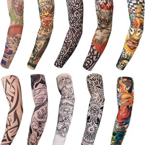 Tatoo Sleeves Men, Women, and Kids – Fake Temporary Tattoo Sleeve for Outdoor Sports, Halloween Decor