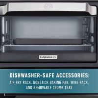 Calphalon Performance 12-in-1 Air Fry Toaster Oven with Dual Zone 12" Pizza Drawer Oven combo,Digital Precision Controls, Dark Stainless - Image 2