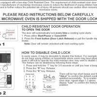 GE GCST14S1WWW Microwave Oven,1,100-watt 7 Auto Cooking Settings, Child-Lock Technology, Kitchen Essentials for The Countertop, Dorm Room or Apartment, 1.4 Cu. Ft, White - Image 6