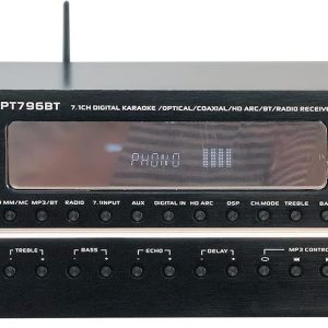 Pyle 7.1-Channel Hi-Fi Bluetooth Stereo Amplifier - 2000 Watt AV Home Theater Speaker Subwoofer Surround Sound Receiver w/Radio, USB, RCA, HDMI, MIC in, Supports 4K UHD TV, 3D, Blu-Ray - PT796BT.5