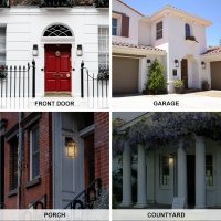 LONEDRUID 2 Pack Dusk to Dawn Outdoor Wall Light Fixtures Photocell Sensor Exterior Lantern Sconce Lighting Waterproof Outside Wall Mount Lamp for House Patio Garage Entryway Doorway - Image 7