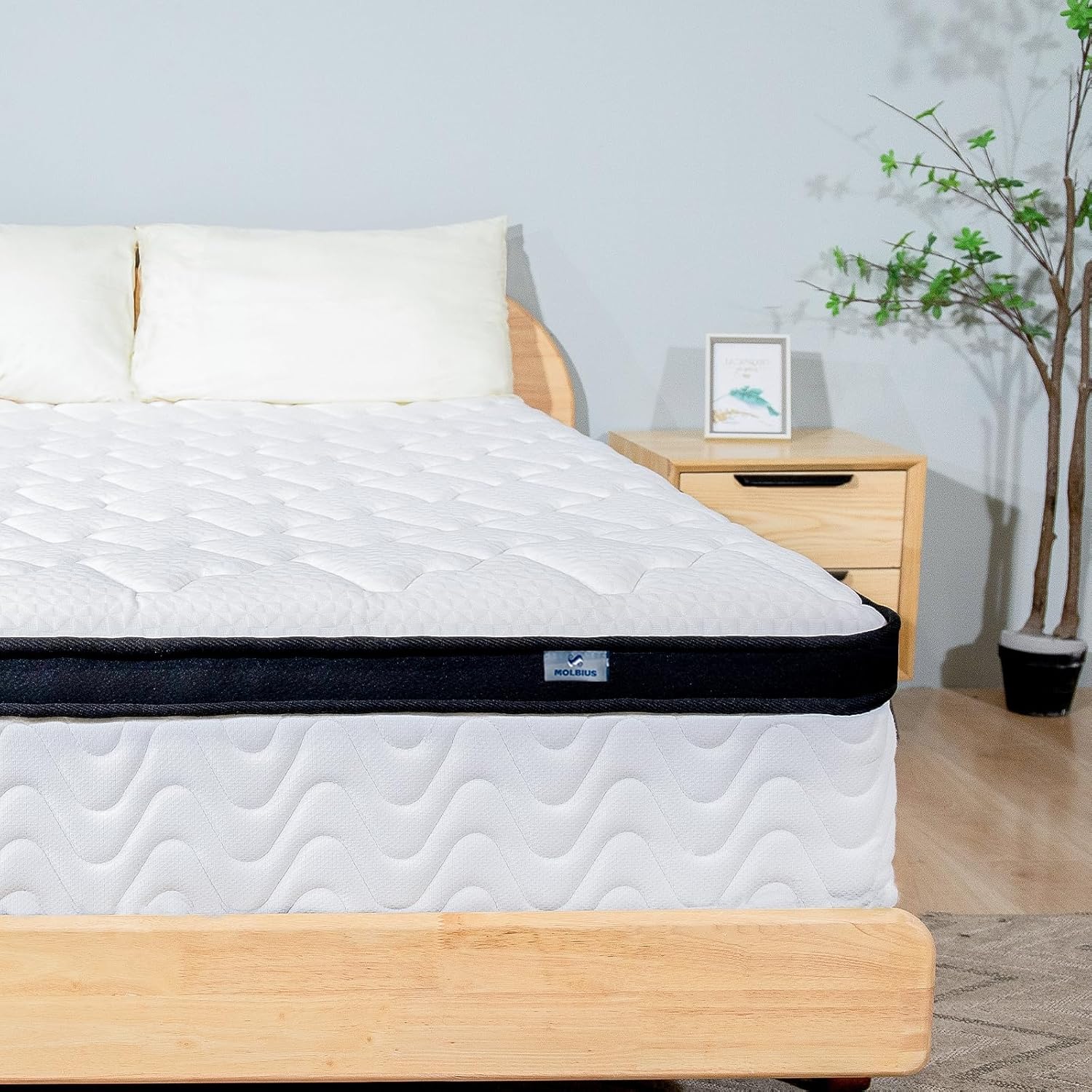 Full Size Mattress 10 Inch | Full Mattresses in a Box Hybrid | Medium Firm Feel Memory Foam and Individual Pocket Springs | Fiberglass Free Bed Matress | Breathable | CertiPUR-US | Upgrade - Image 6