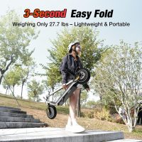 iScooter Electric Scooter for Adults & Teens, 500/650 Peak Power, Up to 15/18/25 Miles Range, 19/22/25 MPH Top Speed, Cruise Control, Dual Braking System, Foldable E-Scooter for Commuting & Campus Use - Image 4