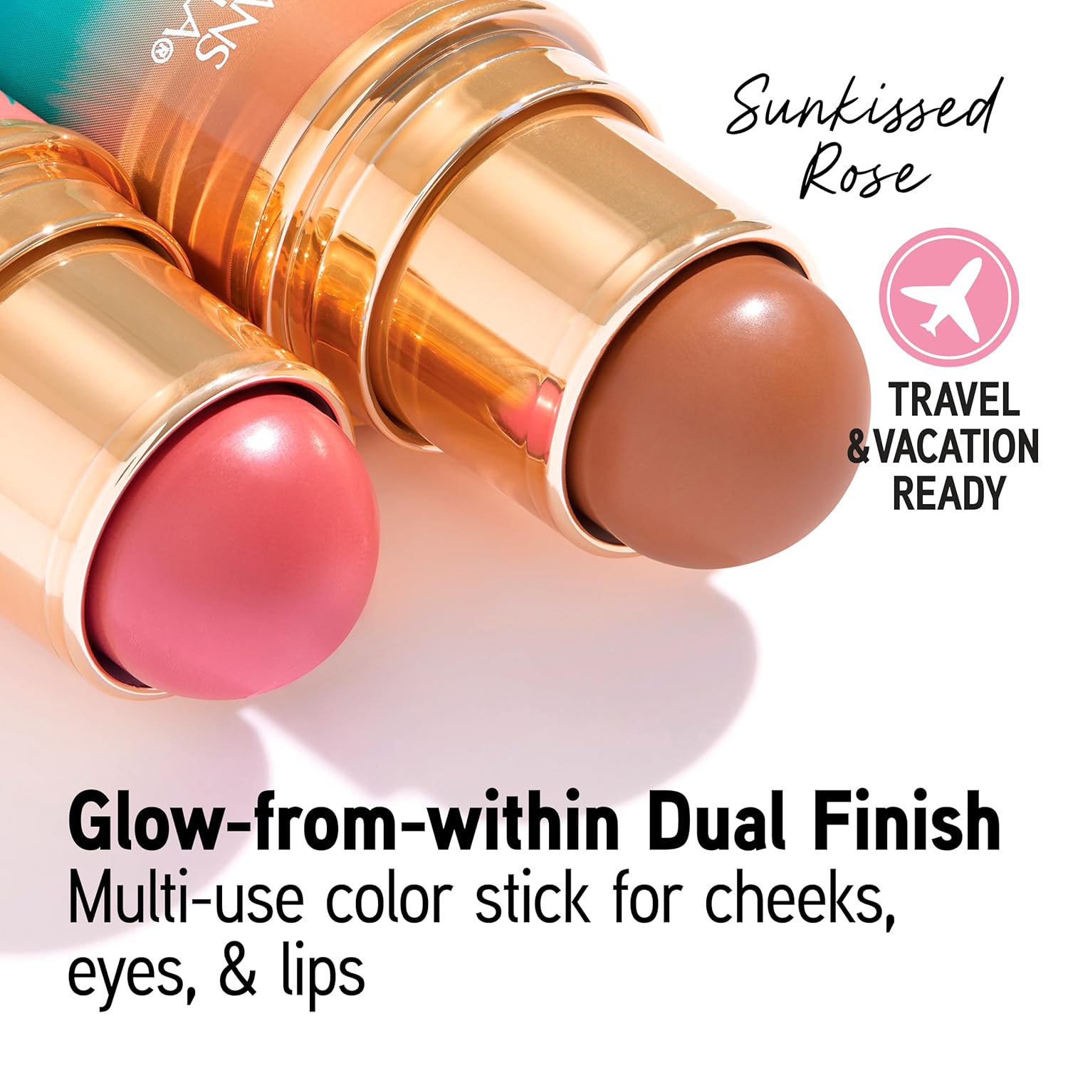 Physicians Formula Butter Glow & Go Multiuse Stick, Ultra-Creamy Radiant Finish Formula with Murumuru Butter, Vegan & Cruelty-Free- Sunkissed Rose - Image 2