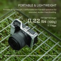 Tilta Camera Cage Base Kit Compatible with Canon R50 V – Black | Full Cage with Compact NATO Top Handle | ARCA Baseplate, Cold Shoe, 1/4”-20 Mounts | Lightweight, Modular Design - Image 4
