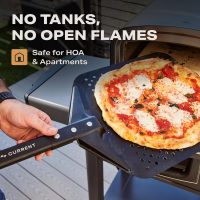 Current® Model P Smart Electric Pizza Oven, 12-Inch, 850°F Max, 5 Cooking Modes, App Connectivity for Temperature Monitoring & Custom Cooking Times, Compact for Indoor & Outdoor Use, Beige - Image 5