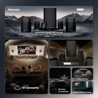 Hisense HT Saturn 4.1.2Ch Sound Bar with Wireless Subwoofer, Dolby Atmos, DTS:X, Bluetooth 5.3, EzPlay, 4K HDMI Pass Through, Roku TV Ready, HDMI/AUX/ARC/Optical/USB, 5 EQ Modes, Hi Concerto - Image 3
