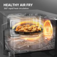 TOSHIBA Countertop Microwave Oven Air Fryer Combo, Inverter, Convection, Broil, Speedy Combi, Even Defrost, Humidity Sensor, Mute Function, 27 Auto Menus, 1.0 cu.ft, 1000W, Stainless Steel - Image 2
