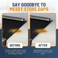 Linda’s Essentials Stainless Steel Stove Gap Covers (2 Pack) Adjustable Length 13.8" to 27.5" Stainless Steel, Steel Adjustable Stove Gap Covers, Counter, Oven & Stove Gap Filler - Image 4