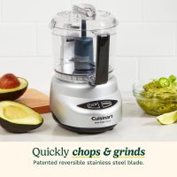 Cuisinart Mini-Prep Plus Food Processor, 24-Ounce Mini Food Processor to Chop Herbs, Vegetables, and Hard Cheese, 24-Ounce Work Bowl, Reversible Stainless Steel Blade, DLC-2ABC, Brushed Chrome/Nickel - Image 2