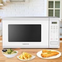 Farberware 1.1 Cu. Ft. 1000-Watt Microwave Oven Digital Control, 10 Power Levels, One-Touch Cooking, Defrost, Child Safety Lock, White - Image 6