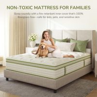 King Mattress, 14 Inch King Hybrid Mattress with Individually Pocket Innerspring for Cooling Motion Isolation & Silent Sleep, Pressure Relief, Edge Support,Medium Firm - Image 6