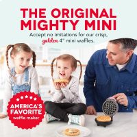 DASH Mini Maker for Individual Waffles, Hash Browns, Keto Chaffles with Easy to Clean, Non-Stick Surfaces, 4 Inch, Pink - Image 2
