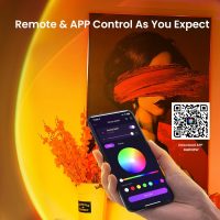 Sunset Lamp Projection, Not Only 21 Colors Sunset Lights, 180 Degree Rotation Led Light, Push Button Switch & APP Control Projector for Party Bedroom Decor - Image 3