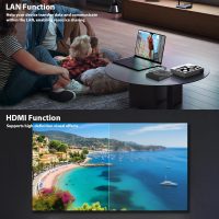 External Blu Ray Drive, 8 in 1 USB Blu-ray Drives External for Laptop, External DVD Player Support 100G Disc 3D, USB CD Drive with SD/TF Port HDMI and LAN Interface, CD Burner for Windows XP/7/8/10/11 - Image 6
