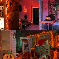 Brizled Orange Halloween Lights, 21.3ft 100-ct Incandescent String Lights Connectable, UL Certified, Black Wire Mini Light Set for Indoor & Outdoor Decorations, Holiday, Christmas - Image 4