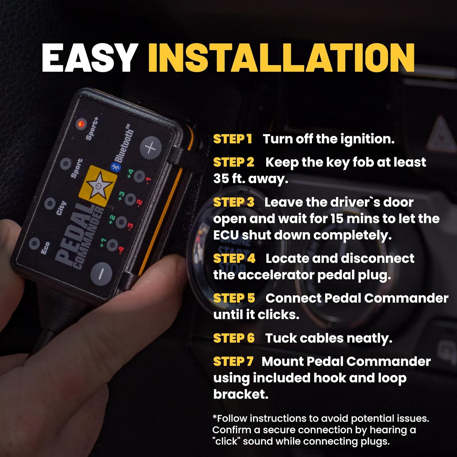 PEDAL COMMANDER for Cadillac CTS 2008-2015 Throttle Response Controller - Fits 2nd Gen, Base, Luxury, Performance, CTS-V, Premium, Does Not Fit Turbocharged Models, Cadillac CTS Accessories - Image 6