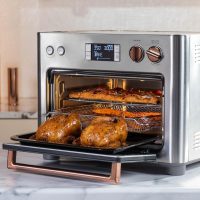 Café Couture Oven with 14 essential cooking modes, including Air Fry, CrispFinish, Bake, Broil, Roast, Toast, Pizza, WiFi & Smart Connected, Voice Control, Countertop Small Appliances, Steel Silver - Image 2