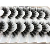 Pooplunch False Eyelashes Faux Mink Lashes Cat-Eye Look 18MM Wispy Long 8D Volume Fake Eyelash Strips 7 Pairs Pack - Image 7