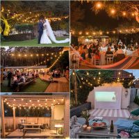 Mlambert 50Ft LED Outdoor String Lights G40 Globe Dimmable Patio Light, Waterproof Hanging String Light with 27 Warm White Shatterproof Bulbs(2 Spare) - Image 9