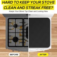 FLASLD Soft Gas Stove Burner Cover Fabric Mat, 29.5×21 Inches Foldable Easy Clean Gas Stove Protector, Anti Dust Stove Covers, Washable Stove Guard Top Protector - Image 4