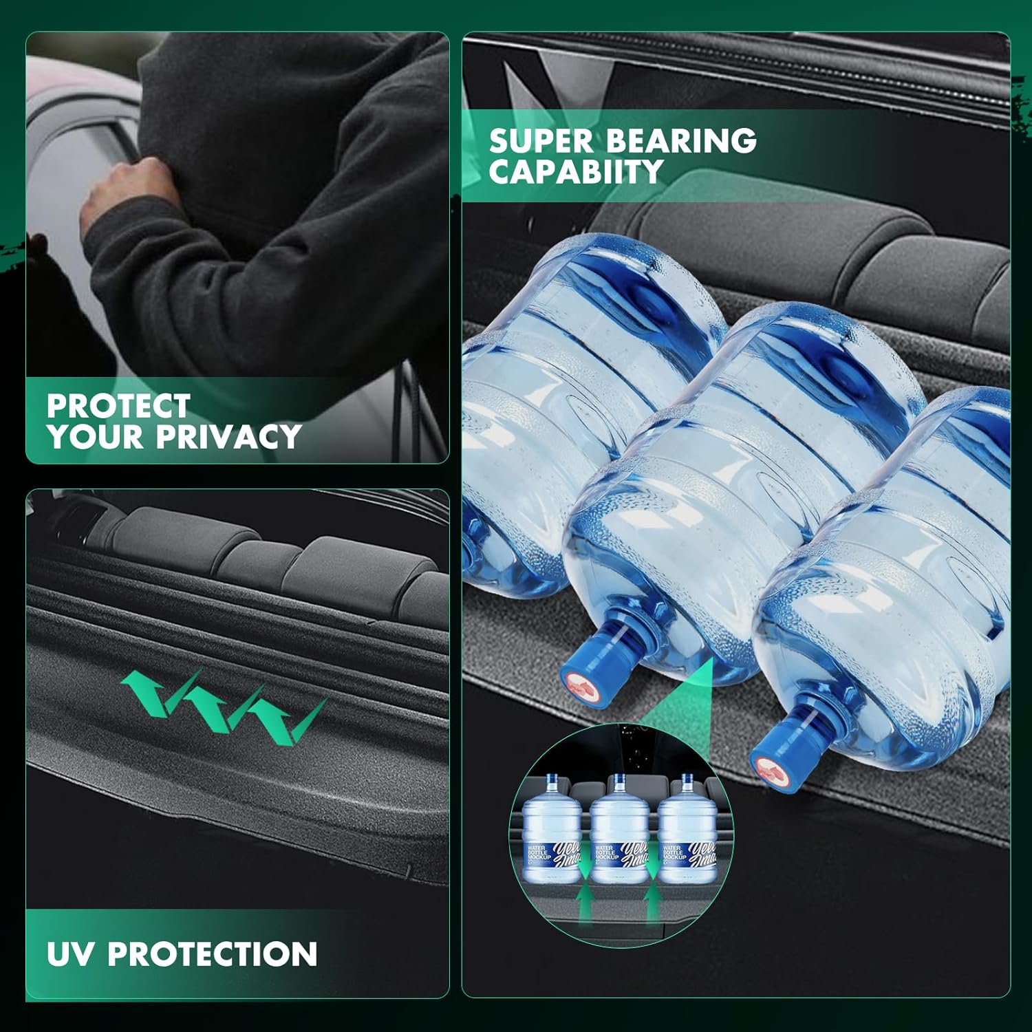 SCITOO Cargo Cover Rear Trunk Cargo Cover Accessories for Honda HRV HR-V 2023 2024 1 Pack - Image 7