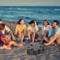 Propane 2 Burner Camping Stove with Carrying Bag, Portable Folding Gas Stove for Camping, Backpacking Camp Stove for Outdoor Cooking, With 17,000 BTU Adjustable Burners for BBQ, Tailgating Black - Image 5