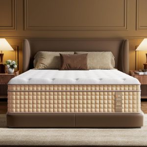 BedStory Firm Queen Mattress, 14 Inch Hybrid Mattresses in a Box with Cooling Gel & Pocket Springs for Back Pain Relief and Couples, CertiPUR-US Certified, Fiberglass-Free