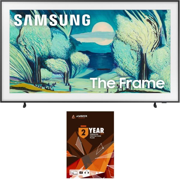 Samsung QN55LS03FAFXZA 55 Inch The Frame QLED 4K Art Mode Vision AI Smart TV with 2 Year Amber Protection Plan (2025)